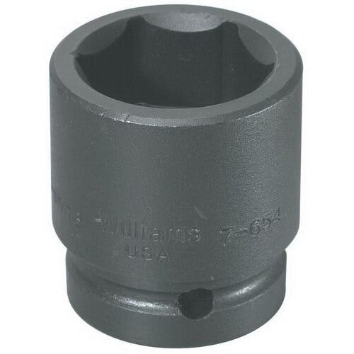 Williams® 7-654 Supertorque® Standard Socket, 1 in Square Drive, 1-11/16 in Shallow Length Socket