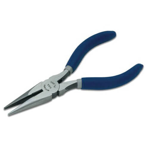 Williams® PL-95C Short Chain Nose Plier with Cutter, 1-5/32 in L, Diamond Serrated Steel Jaw, 5-1/2 in OAL