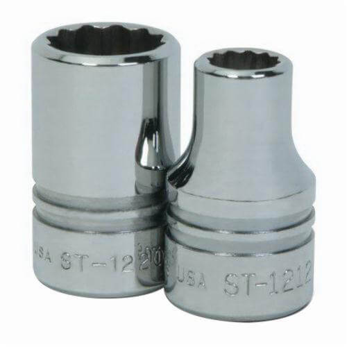 Williams® ST-1212 Supertorque® Socket, 1/2 in, 3/8 in Shallow Length Socket
