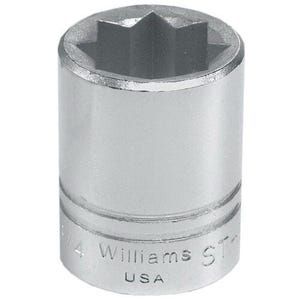 Williams® JHWST-830 Socket, Supertorque®, Imperial, 1/2 in Drive, Shallow Length Socket, 15/16 in Socket, 1-13/16 in OAL