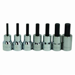 Williams® WSB-7A Socket Driver Bit Set, 3/8 in Drive, 1/8 in Torx®, 7 pc, Polished Chrome