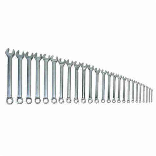 Williams® WS-1190SCA Supercombo® Combination Wrench Set, Imperial, 26 pc, 1/4 to 2 in, Satin Chrome