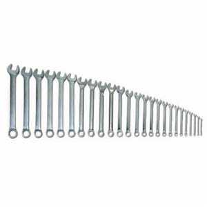 Williams® WS-1190SCA Supercombo® Combination Wrench Set, Imperial, 26 pc, 1/4 to 2 in, Satin Chrome