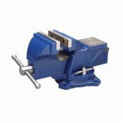 Wilton® 11104 General Purpose Bench Vise, Diamond Serrated Jaw, 4 in Jaw Opening, 4 in W Steel Jaw, 2-1/4 in D Throat