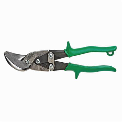 Wiss® M7R MetalMaster® Aviation Snip, 18 ga Low Carbon Steel, 1-1/4 in Length of Cut, Right/Straight Snip, Molybdenum Steel Blade