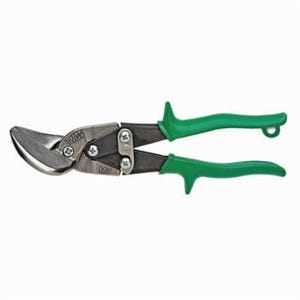 Wiss® M7R MetalMaster® Aviation Snip, 18 ga Low Carbon Steel, 1-1/4 in Length of Cut, Right/Straight Snip, Molybdenum Steel Blade