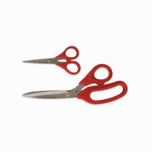 Wiss® WHCS2 Lightweight Home Craft Sew Scissor Set, 3 in/4-3/4 in Length of Cut, Knife Edge, Right Cut, Cushion Grip Handle, 2 pc