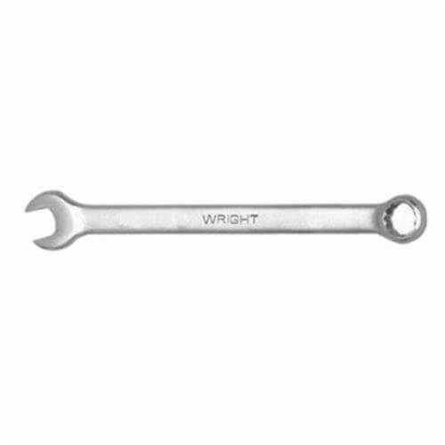 WrightGrip™ 1108 Flat Stem Combination Wrench, 1/4 in, 12 Points, 15° Offset, 4-59/64 in OAL, Satin, ASME B107.100