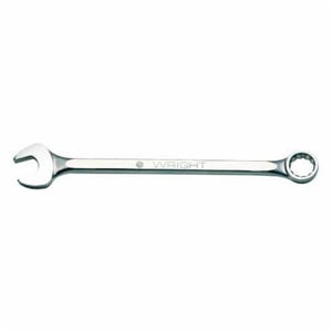 WrightGrip™ 11X08 Flat Stem Heavy Duty Combination Wrench, 3-3/8 in, 12 Points, 15° Offset, 36-1/2 in OAL, Industrial Black