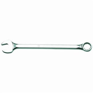 WrightGrip™ 11-65MM Flat Stem Heavy Duty Combination Wrench, 65 mm, 12 Points, 15° Offset, 755.65 mm OAL, Industrial Black