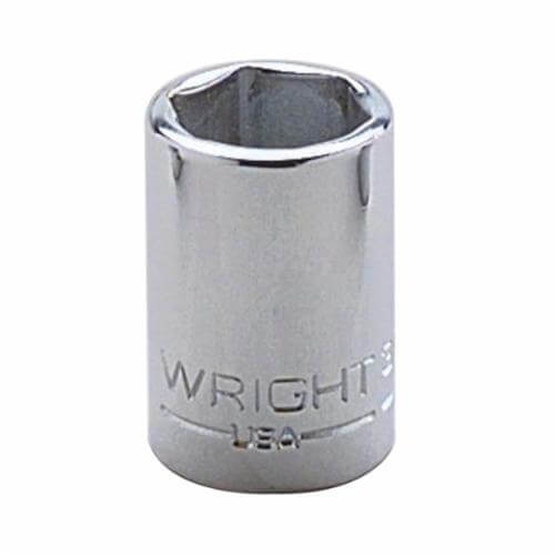 Wright® 3114 Shape II Standard Length Socket, 3/8 in Square Drive, 7/16 in, 12 Points