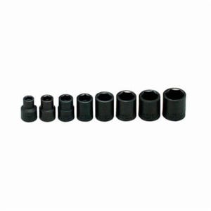 Wright® 313 Impact Socket Set, Imperial, 6 Points, 3/8 in Drive, 8 pc, Included Socket Size: 5/16 to 3/4 in
