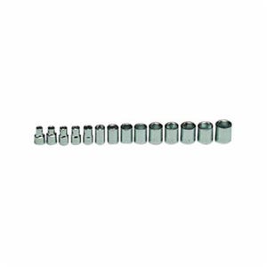 Wright® 354 Socket Set, Metric, 6 Points, 3/8 in Drive, 14 pc