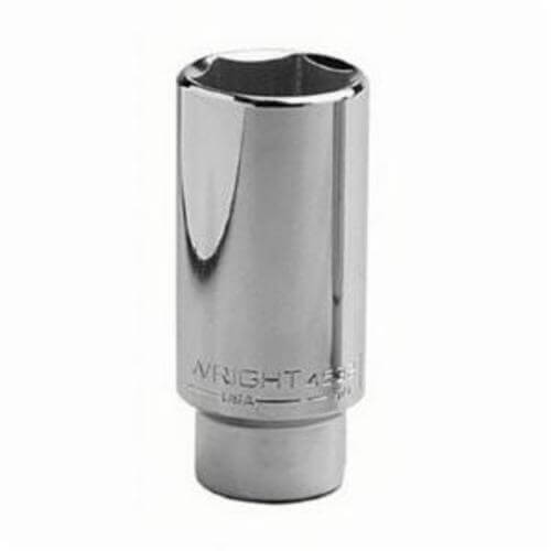 Wright® 4548 Deep Length Shape III Socket, 1/2 in Square Drive, 1-1/2 in, 6 Points
