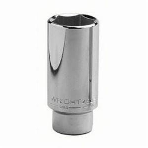 Wright® 4548 Deep Length Shape III Socket, 1/2 in Square Drive, 1-1/2 in, 6 Points