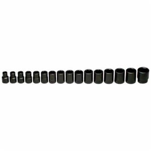 Wright® 466 Impact Socket Set, Metric, 6 Points, 1/2 in Drive, 16 pc, Included Socket Size: 10 to 27 mm