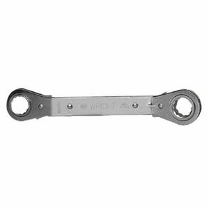 Wright® 9428 Box End Wrench, 3/4 x 7/8 in Wrench, 12 Points, 25° Offset, 8-3/4 in OAL, Alloy Steel, Polished Chrome/Nickel Plated