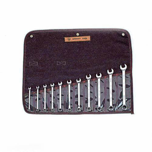 WrightGrip™ 950 Combination Wrench Set, 11 pc, 7 to 19 mm, Full Polished