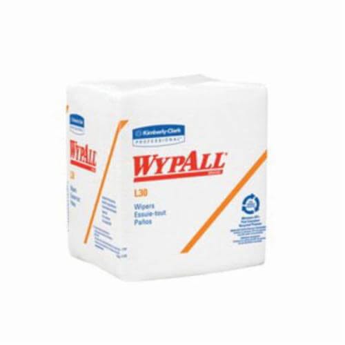 WypAll* 05812 L30 Medium Duty Dry Wiper, 12-1/2 x 12 in, White