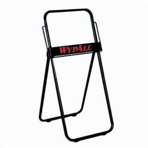 WypAll* 80596 Jumbo Roll Dispenser, 33 in OAL, Floor Stand Mount, Metal, Black