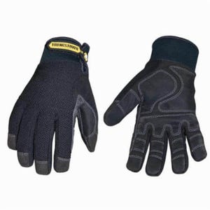 Youngstown® 03-3450-80 Work Glove, Winter Plus Series, Synthetic Leather Palm, Thinsulate™/Waterproof Membrane, Black
