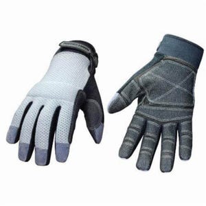 Youngstown® 04-3070-70-XL Mesh Utility Plus 04-3070-70 General Purpose Gloves, Mechanics, Full Finger/Wing Thumb Style, XL