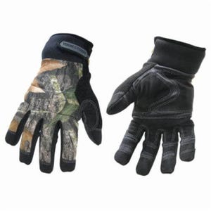 Youngstown® 05-3470-99-XL Camo 05-3470-99 Waterproof General Purpose Gloves, Cold Weather, Full Finger/Wing Thumb Style, XL, Synthetic Leather Palm