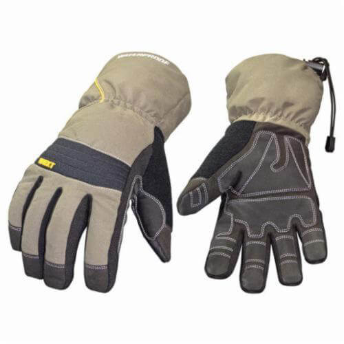 Youngstown® 11-3460-60 Protective Glove, Waterproof, Synthetic Leather Palm, 3M™ Thinsulate™ Fleece Liner, Gray