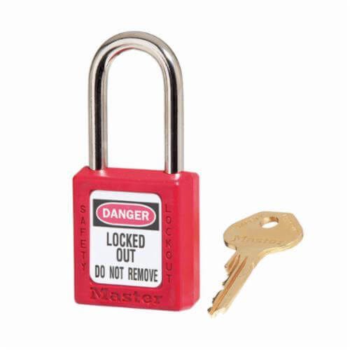 Master Lock® 410 Zenex™ Lockout Padlock, Durable Lightweight, Different Key