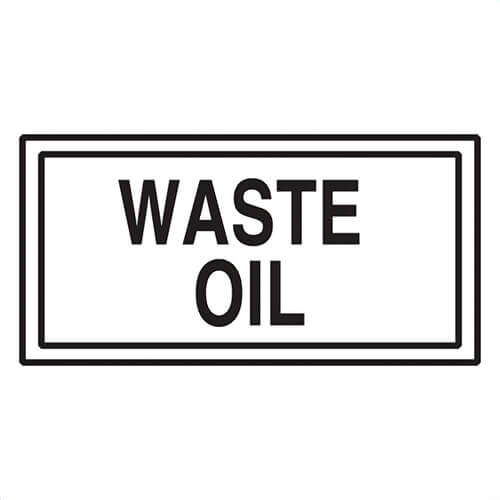 Accuform® LCHL562 Safety Label: WASTE OIL, 3 in x 7 in