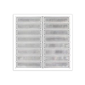 Accuform® LHR104WT Hard Hat Sticker, Retro-Reflective, 4 in Length, 1 in Width, White Legend/Background, 14 mil Adhesive Vinyl