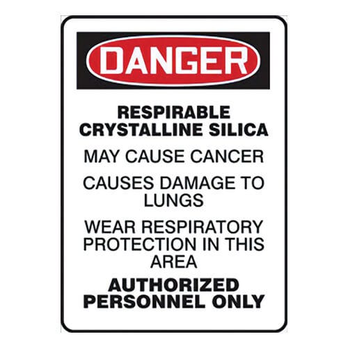 Accuform® MCAW044VP OSHA Danger Safety Sign: RESPIRABLE