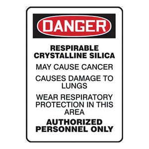 Accuform® MCAW044VP OSHA Danger Safety Sign: RESPIRABLE