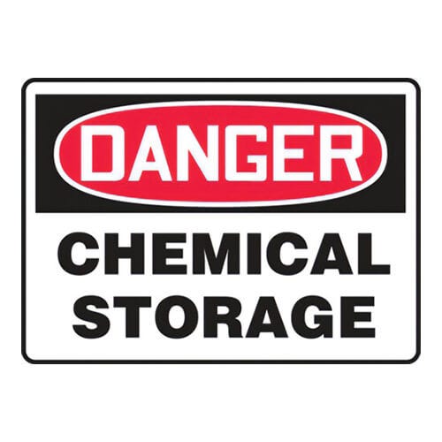 Accuform® MCHL155VP OSHA Danger Safety Sign: CHEMICAL