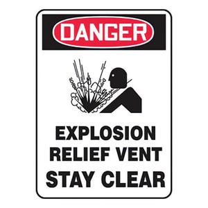 Accuform® MCHL247VP OSHA Danger Safety Sign: EXPLOSION