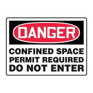 Accuform® MCSP026XL OSHA Danger Safety Sign: CONFINED