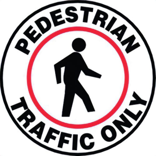 Accuform® MFS816 Slip-Gard Floor Sign: PEDESTRIAN