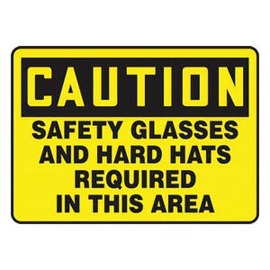 Accuform® MPPE723XV OSHA Caution Safety Sign: SAFETY