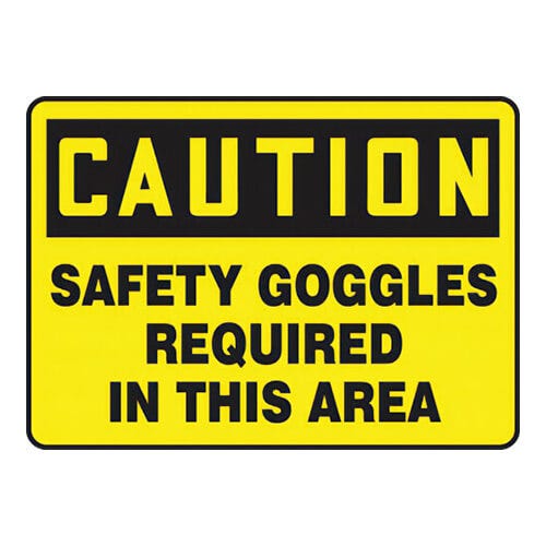 Accuform® MPPE735VP OSHA Caution Safety Sign: SAFETY