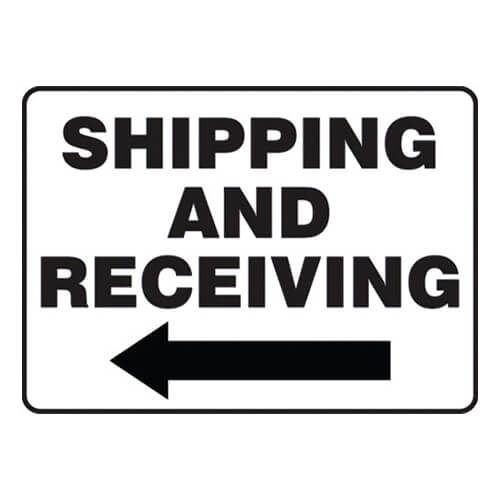 Accuform® Safety Sign: SHIPPING AND RECEIVING (MVHR582VP)