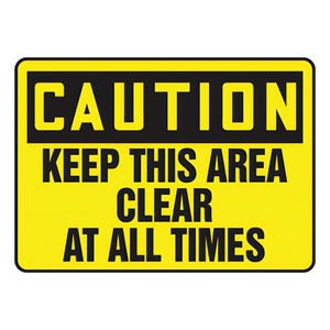 Accuform® OSHA CAUTION Safety Sign - KEEP THIS (MVHR605XV)