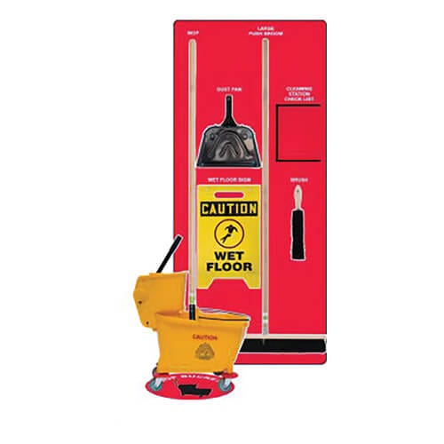 Accuform® CLEAN & MOP STORE-BOARDS COMBO KIT (PSB722RDBK)