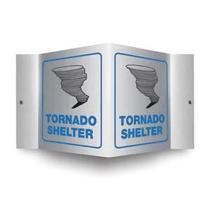 Accuform® PSM326 Brushed Aluminum 3D Projection