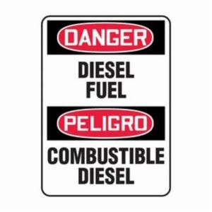 Accuform® SBMCHL226VS Safety Sign, Bilingual Rectangle, Header: DANGER/PELIGRO, Language: English/Spanish, Text Legend