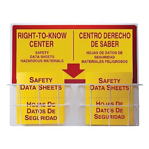 Accuform® SBZRS335 Right-To-Know Compliance Center