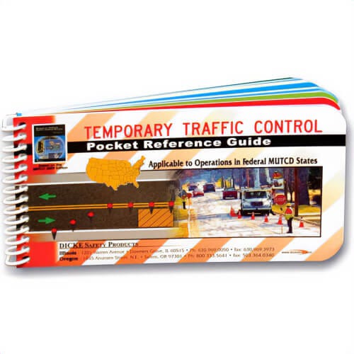 Accuform® STB611 Temporary Traffic Control Guide, Laminated Pages