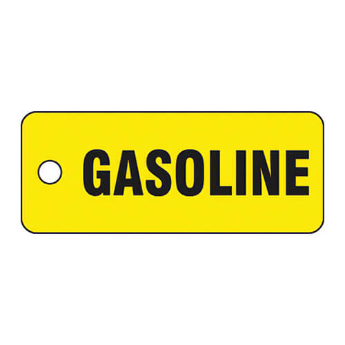 Accuform® SAFETY TAG: GASOLINE 2 in x 5 in (TCH202)