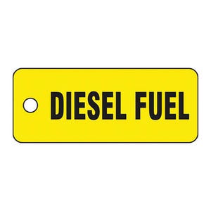 Accuform® TCH204 Safety Tag: DIESEL FUEL, 2 in x 5 in