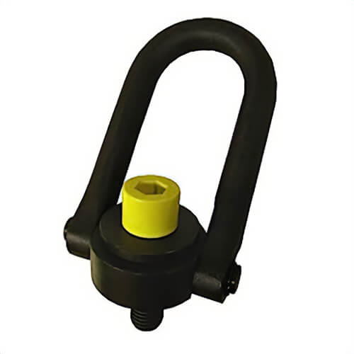Actek® 41606 Safety Swivel Hoist Ring, 3/4 in Long U-Bar Diameter, 1 x 8 Thread Size, 6,500 lb Rated Load