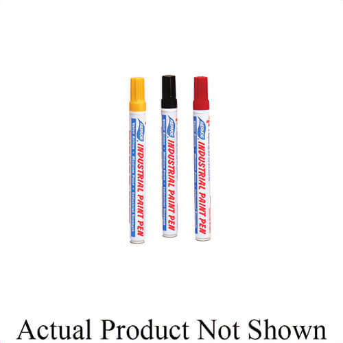 Aervoe® 1227 Felt Tip Medium Point Industrial Paint Pen, White, 700 sq-in/Marker Coverage, 24 hr Curing, 400 to 700 g/L VOC